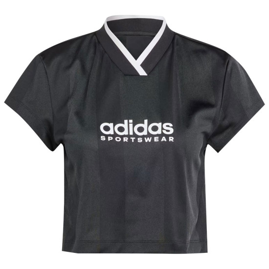 Adidas Γυναικεία κοντομάνικη μπλούζα W Tiro Colorblock Crop